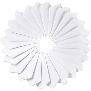 Pañuelos Blancos de Algodón 100% Suave de 16*16 Pulgadas al por Mayor, Pañuelos Lisos para Hombre con Raya Ligera para Regalo de Boda - Product Image 6