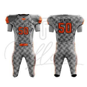 Uniforme de football américain personnalisé, uniforme de l'équipe nationale de football américain, uniforme de football américain à 12 panneaux, uniformes de football de qualité supérieure - Product Image 3