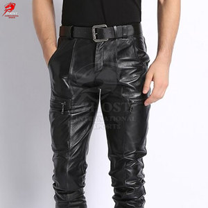 กางเกงหนังผู้ชายดีไซน์ทันสมัย คุณภาพสูง วัสดุเยี่ยม ทรงพอดีตัว เหมาะสำหรับใส่ทุกวัน สำหรับผู้ใหญ่ - Product Image 4