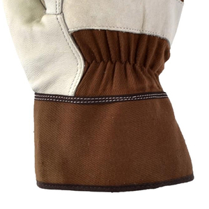 Leather Industrial Welding <b>Long</b> Sleeve Leather <b>Red</b> Welding <b>Gloves</b> Function Anti Heat Industrial Safety Leather Welding <b>Gloves</b> - Product Image 5