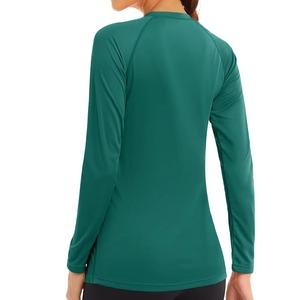 Haut de sport pour femme à haute élasticité, ajusté, séchage rapide, en Spandex, vêtement de fitness OEM vierge - Product Image 5