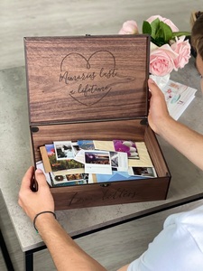 Personalized <b>Memory</b> Wooden Keepsake Box Letter Eco-Friendly Welcome Sign for Date Night <b>Gift</b> for Him Her Boyfriend Girlfriend - Product Image 4