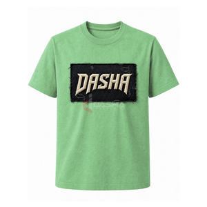 T-shirt court vintage surdimensionné de haute qualité avec broderie et patchs usés, logo personnalisé, vente en gros OEM en vrac - Product Image 1