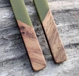 MN EXPORTS Handmade Natural Resin & Wood <b>Drop</b> Earrings for Women Lightweight Boho Dangle Party Jewelry Gift From Uttar Pradesh - Product Image 4
