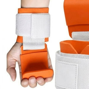 Crochets de musculation, Sangles de soutien pour poignets, Gants de levage robustes pour entraînement en salle de sport et fitness - Product Image 4