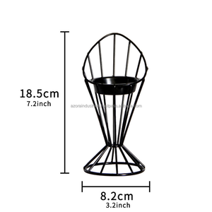 Bougeoir en métal de style minimaliste moderne avec fil de fer Décoratif Bougeoir à bougie chauffe-plat Bougeoir décoratif - Product Image 2