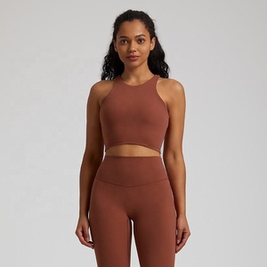 ชุดโยคะผู้หญิงดีไซน์ใหม่ล่าสุด แห้งเร็ว เป็นมิตรกับสิ่งแวดล้อม 2 ชิ้น ผลิตจากผ้าสแปนเด็กซ์/ไนลอน ขายส่ง สินค้ามาใหม่ - Product Image 1