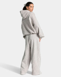 Conjunto Deportivo de Dos Piezas para Mujer, Estampado de Leopardo con Líneas en Contraste, Estilo Oversize, Informal, de Algodón Suave - Product Image 6