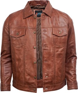 Luxury <b>Mens</b> <b>Leather</b> <b>Jacket</b> Premium Classic Genuine <b>Leather</b> Smart Casual Fashion Collection - Product Image 2
