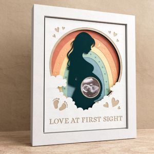 Archivo SVG de Caja de Recuerdos 3D para Embarazo |   Plantilla de Anuncio de Nacimiento de Bebé 8x10 para Cricut, Embalaje de Regalo Multicapa - Product Image 1