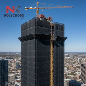 Lona de Andamio Reforzada de Alta Resistencia para la Seguridad de los Trabajadores y Protección de Materiales, Cubierta de Red de Andamio de HDPE Resistente a los Rayos UV - Product Image 2