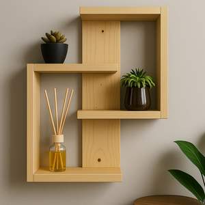 Étagères murales en bois modernes de haute qualité |   Finition lisse et polie |   Avec le Ramadan, la nouvelle maison prend un sens spécial. |   Vente en gros |   Usine directe - Product Image 1