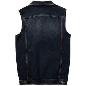 Haute qualité conception personnalisée respirant hommes Denim gilet en gros mode Pakistan fabrication Style décontracté pour l'automne - Product Image 3