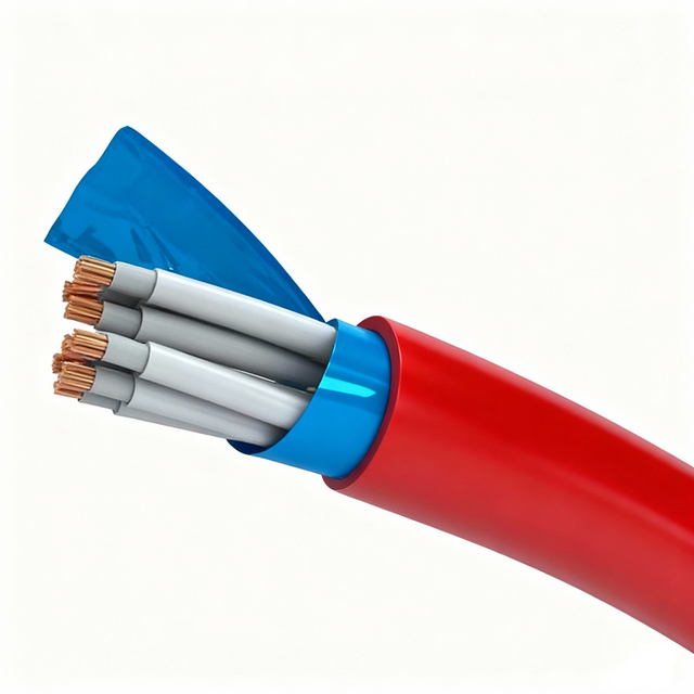 WS51W Low Smoke Zero Halogen LSZH Fire Rated Cable Cable 0.75 Mm2 8 Core Screened Fire Retardant Cable