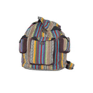 Cotton <b>Drawstring</b> Student <b>Backpack</b> with Comfortable Fit and Stylish Design - Product Image 1