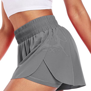 Shorts de sport tendance pour femmes, tissu respirant et doux, pour la course et l'entraînement - Product Image 4