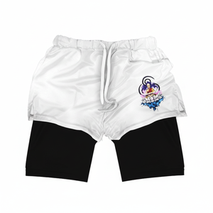 Custom Mens 2 In 1 Gym Shorts Double <b>Layer</b> Mesh Quick Dry Sports Shorts With Digital Printing - Product Image 1