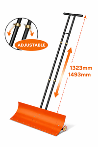Pousse-neige portable avec poignée réglable, lame en acier de 50 pouces de large, pelle à neige pour allée, jardin, utilisation hivernale ODGWTO009 - Product Image 6