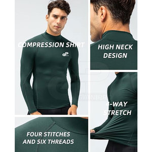 High Elasticity Sports <b>Compression</b> <b>Shirt</b> Designed <b>For</b> Football Workout And Professional Athlete Performance Wear - Product Image 5