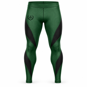 Leggings de sport pour hommes, personnalisés, compressifs, respirants, en tissu extensible, légers, anti-humidité, séchage rapide - Product Image 1