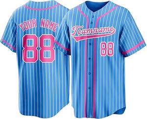 Camiseta de Béisbol Sublimada con Logotipo de Equipo Personalizado OEM, Manga Corta, Transpirable, de Secado Rápido, Color y Número Personalizados - Product Image 3