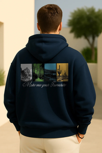 Sweat-shirts en molleton de haute qualité pour hommes, 80% coton, 20% polyester, logo personnalisé, surdimensionnés, poids lourd 480 GSM, imprimés graphiques - Product Image 3