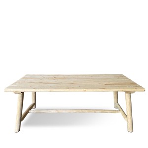 Mesa de Centro Moderna Minimalista Ecológica de Madera de Teca TWIG para Sala de Estar - Product Image 1