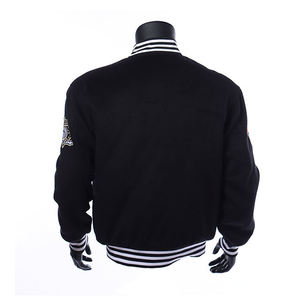 Winter Breathable Baseball Letterman Varsity Jacket for men Custom <b>Patches</b> Embroidery Logo Eco-Friendly Polyester/Cotton - Product Image 6
