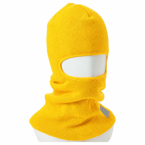 Cagoule tricotée jaune doré intégrale, masque thermique d'hiver, cache-cou, couvre-tête de protection pour le travail extérieur et la construction - Product Image 1