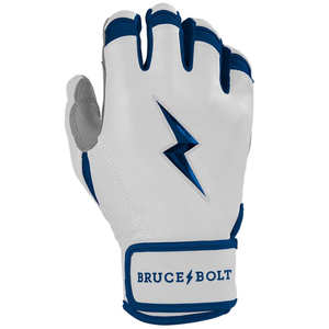 Bruce <b>Bolt</b> Black Leather Batting Gloves Eco-Friendly Quick-Dry Padded <b>Hook</b> and Loop Closure Unisex Adult Training - Product Image 3