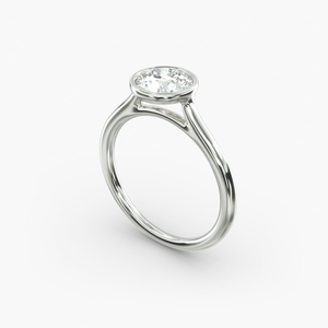 Bague Solitaire Élégante en Moissanite Ronde Taille Brillant, Monture à Griffes en Argent Sterling 925, Bijou Fin de Luxe pour Mariage, Idée Cadeau - Product Image 5