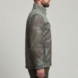 Veste softshell de chasse pour homme, imperméable, coupe-vent, légère, respirante, avec plusieurs poches zippées - Product Image 5