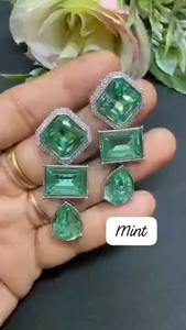 Pendientes de Lujo de Primera Calidad con Piedras Brillantes, Ideales para Fiestas, Pendientes de Diseño - Product Image 4