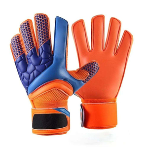 Guantes de Portero de Fútbol Personalizados de Cuero Ajustables Unisex de Alta Calidad, Guantes Profesionales de Protección para Atrapar Balones - Product Image 1