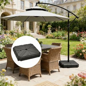 Base per Ombrellone da Giardino Nera, Solo Base per Ombrelloni e Supporti da Esterno - Product Image 1