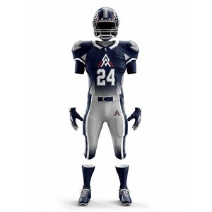 Maillot de football américain blanc, noir et rouge, imprimé par sublimation, respirant, en polyester, pour homme adulte, personnalisé, nouveau 2026 - Product Image 2