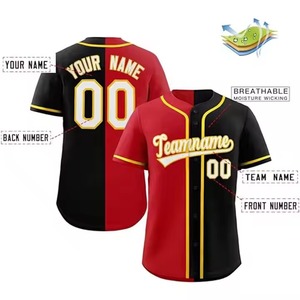Nouveau design 2026 – Maillot de baseball confortable, uniforme sportif, t-shirt de baseball par sublimation, séchage rapide, maillots de baseball vierges et unis - Product Image 2
