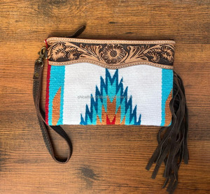 กระเป๋าเงินผู้หญิงทรงอานม้าทำจากหนังแบบถือมือกระเป๋าคลัทช์มีพู่ห้อยกระเป๋าถือเย็บด้วยมือสไตล์ตะวันตกสินค้ามาใหม่ - Product Image 2