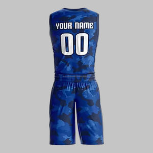 Maillot de basketball réversible personnalisable pour homme, uniforme d'entraînement respirant personnalisé, ensemble de vêtements de sport grande taille - Product Image 5