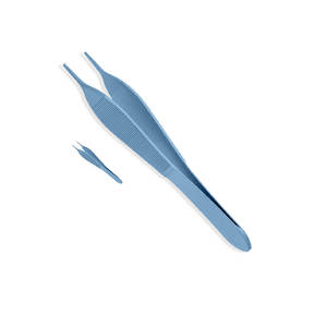 Nouvel arrivage : Pince à épiler multifonction à poignée large, antidérapante et striée, en acier inoxydable, pour greffe de cheveux, instrument CE, manuel inclus - Product Image 5