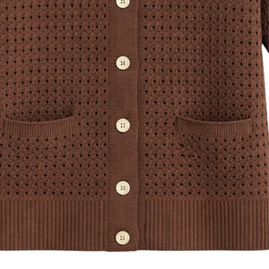 Camiseta de Punto de Manga Corta para Mujer, Cuello Solapa con Botones, Punto Abierto, Mezcla de Algodón, Suéter Ligero, Estilo Casual y Elegante - Product Image 5