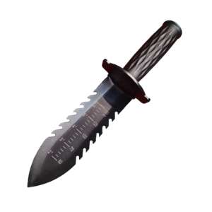 Couteau de chasse robuste en acier inoxydable à double denture avec étui de transport OEM - Product Image 1