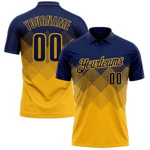 เสื้อโปโลกอล์ฟสมรรถนะสูง พิมพ์ลายแบบซับลิเมชั่น ผ้าโพลีเอสเตอร์ ขายส่ง รับผลิตแบบ OEM - Product Image 2