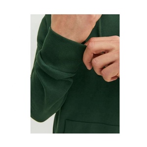 Sweat à capuche d'hiver de luxe pour homme, demi-zip, coupe oversize, en coton, avec design 3D en tissu éponge de haute qualité, broderie en relief personnalisée, impression OEM - Product Image 4