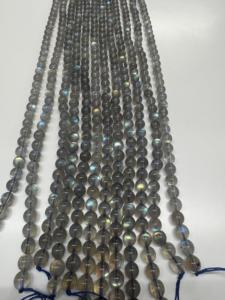 Perles rondes en labradorite naturelle arc-en-ciel de haute qualité, 7 mm, pour la fabrication de bracelets et de colliers - Product Image 3