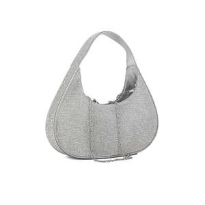 Silver Fancy <b>Evening</b> Hand <b>Bag</b> P24325 - Product Image 2