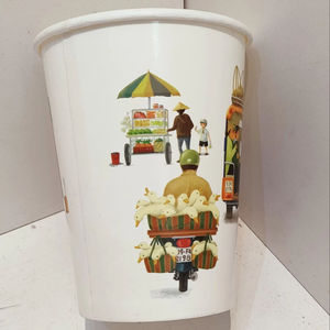 Vaso de Papel Kraft Ecológico Compostable para Regalos, de 2 Capas, Biodegradable, de Grado Alimenticio, Impresión Flexográfica Personalizada, para Bebidas Frías y Calientes - Product Image 3