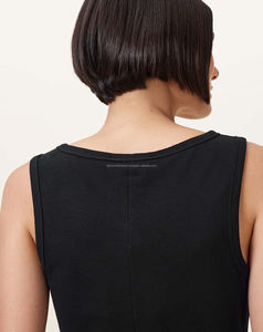 Débardeurs à col rond simple pour femmes coton Spandex tissu débardeur mi-long Logo conçu sur mesure Style vierge - Product Image 4