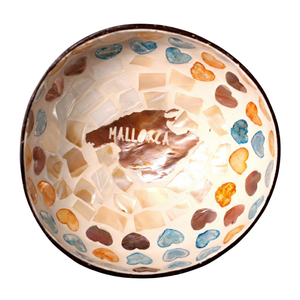 Cuenco de Coco Lacado de Arte Fino - Incrustaciones Intrincadas de Concha - Regalo Vietnamita Exclusivo - Product Image 1