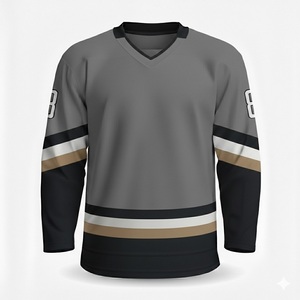 Maillot de hockey sur glace de haute qualité unisexe - Product Image 6